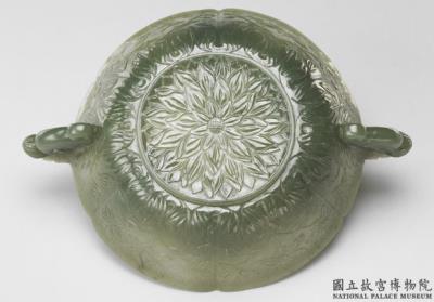 图片[2]-Jade flower-shaped bowl with two bud-shaped handles, Mughal Empire-China Archive